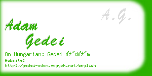 adam gedei business card